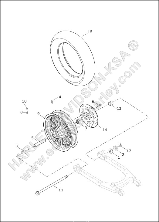 WHEELS, REAR, CAST - ABS ONLY 